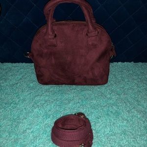 Swayed Satchel Crossbody Bag